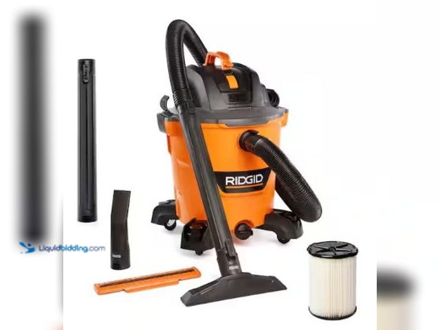 Lot 49-2025337 - RIDGID 12 Gal. 5.0 Peak HP NXT Shop Vacuum Wet Dry Vac with General Debris Filter, Locking Hose and ...