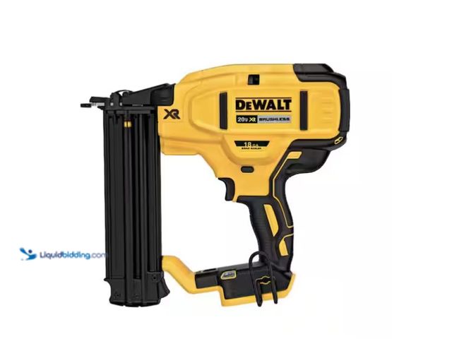 Lot 49-1566794 - DEWALT 20V MAX XR Lithium-Ion Electric Cordless 18-Gauge Brad Nailer (Tool Only), Model # DCN680B, s...
