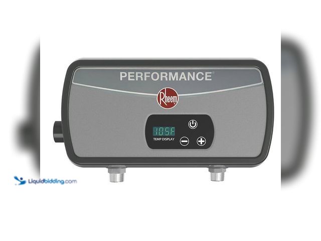 Lot 49-5406648 - Rheem Performance 5.5 kW 1.6 GPM 240-Volt Point of Use Tankless Electric Water Heater, Model#Retek-0...