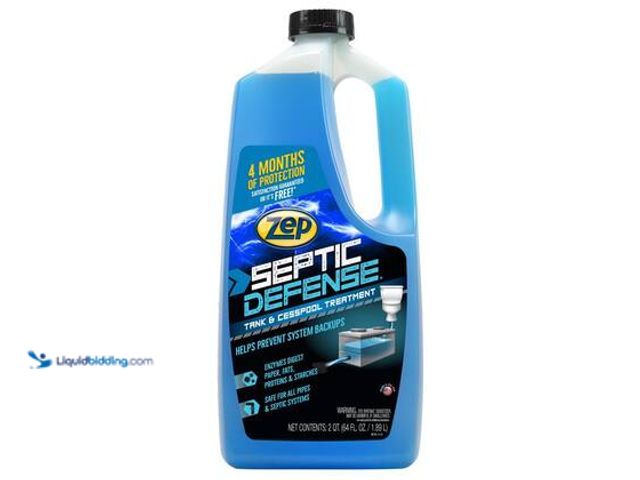 Lot 49-5544660 - QTY  6 - ZEP 64 oz. Septic System Liquid Treatment Drain Cleaner. Model # ZLST648. Unused