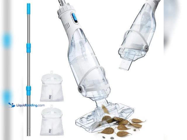 Lot 49-5408705 - InoKraft Cordless Pool Vacuum Cleaner Handheld 59"Extendable Pole F/Debris&Pools. Unused