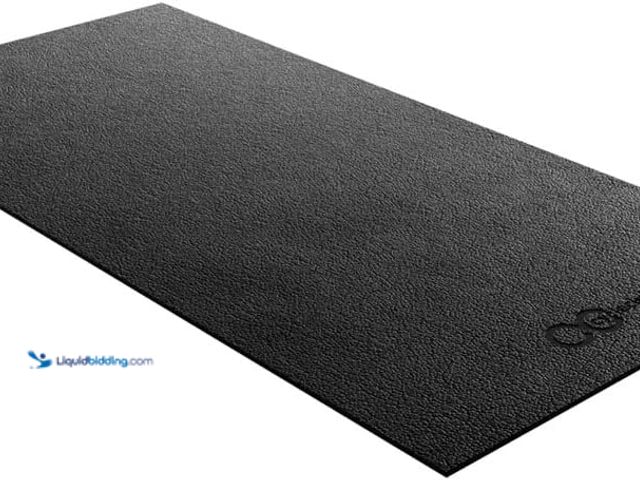 Lot 49-3631471 - Cycleclub Bike Mat Compatible with Peloton Bike,Elliptical,Treadmill Mat, 6mm Thick, Under Exercise ...