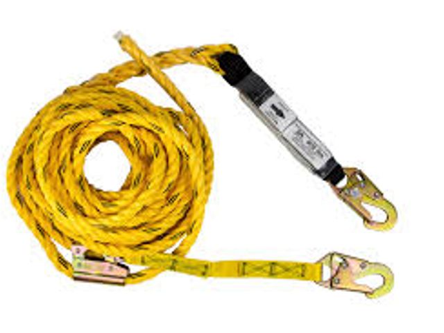 Lot 49-5476775 - Guardian Fall Protection Poly Steel Rope Vertical Lifeline Assembly. SKU# 01320. Unused.