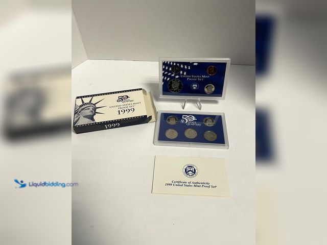 Lot 49-910554 - 1999 United States Mint Proof Set – Complete Original Government Issue This complete 1999 United Sta...
