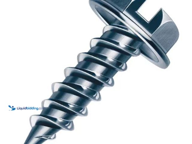 Lot 49-3618625 - Lot of (4) Malco #7 1/2 in. Slotted Hex-Head Sheet Metal Screw (APPROX. 1000-Pack), Model # HW7X1/2Z...