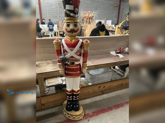 Lot 49-3529085 - 6ft Nutcracker Christmas Decoration (no attachments) (dirty) Used