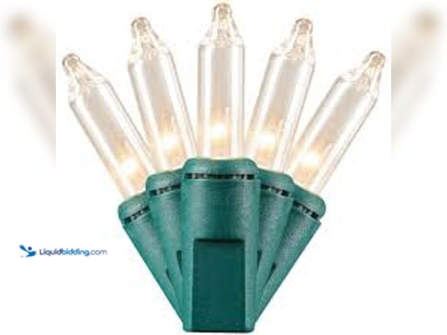 Lot 49-5459904 - QTY 10 - Home Accents Holiday 300 Clear Incandescent Mini String Lights. Model # TOL-300L-C. New.