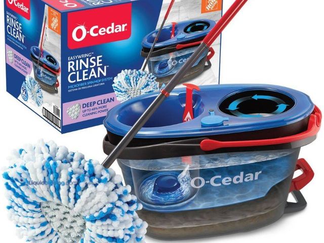 Lot 49-5556944 - O-Cedar
RinseClean Deep Clean Microfiber Spin Mop, Clean with Clean Water (The Home Depot Exclusive...