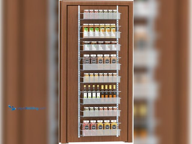 Lot 49-3528104 - Coonoor 8 Tier Over The Door Pantry Organizer,Adjustable Baskets Closet Organizer Hanging Rack Spice...