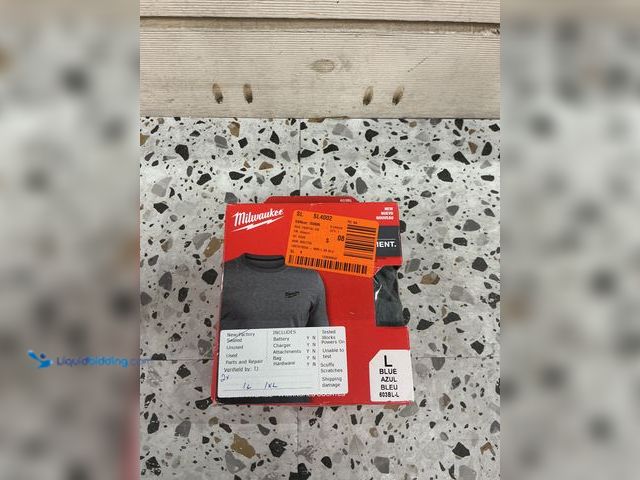 Lot 49-5485201 - Milwaukee Men's Large Blue Cotton/Polyester Short-Sleeve Hybrid Work T-Shirt. Model # 603BL-L. AND M...