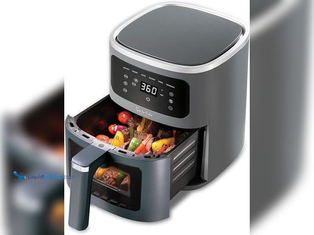 Lot 49-5433845 - Sur La Table Compact 4.2 Quart Air Fryer - Digital LED Touchscreen - 6 Presets. Item is Unused