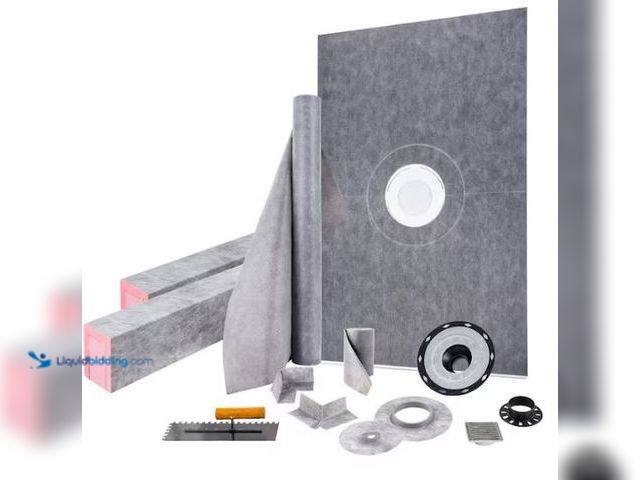 Lot 49-1569024 - VEVOR 48 x 72 in. Waterproofing Shower Kit with 4 in. PVC Central Bonding Flange Polyethylene Shower...