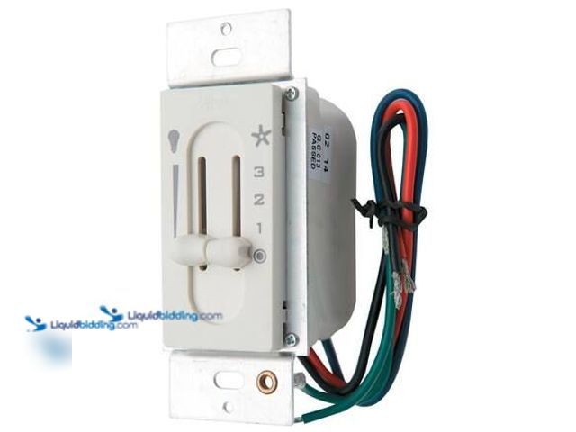 Lot 49-5575001 - Hunter All-Fan 3-Speed Fan/Light Dual-Slide Ceiling Fan Switch Model # 27182 UNUSED