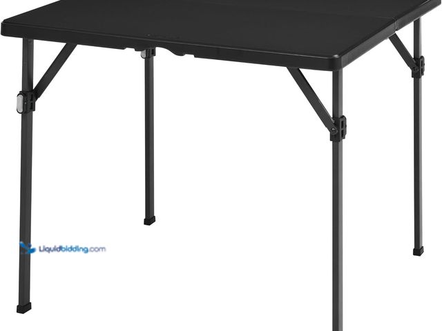 Lot 49-3531513 - Amazon Basics AMZ-34FTHT-BK 34 inch Folding, Card Table, with Carrying Handle, Black Item is unused.