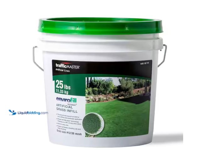 Lot 49-1628092 - TrafficMaster Envirofill 25 lbs. Artificial Grass Infill Bucket, Model # TMENV25B, Unused  Ref#SB071...