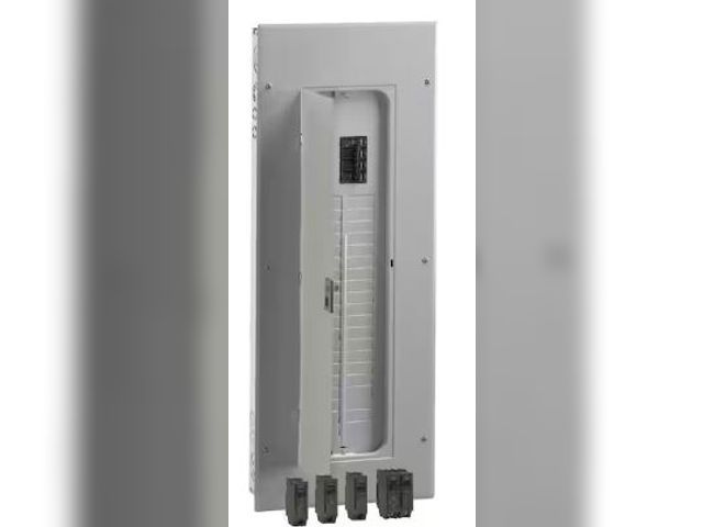 Lot 49-5436204 - GE 200 Amp 32-Space 64-Circuit Main Lug Indoor Load Center Contractor Kit. Model # TLM3220C64GK. Sli...
