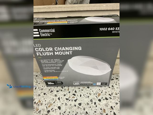 Lot 49-5485101 - Commercial Electric 16 in. Diamond Shape Entryway Light LED Flush Mount Ceiling. Model #54451691. Ne...