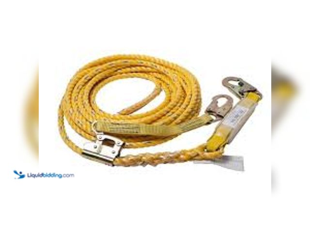 Lot 49-5479023 - Guardian Fall Protection 50 ft. Poly Steel Fall Protection Vertical Lifeline Assembly. Model # 01320...