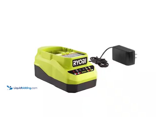 Lot 49-5574033 - RYOBI
ONE+ 18V Lithium-Ion Charger. Model # PCG002. Unused and powers on