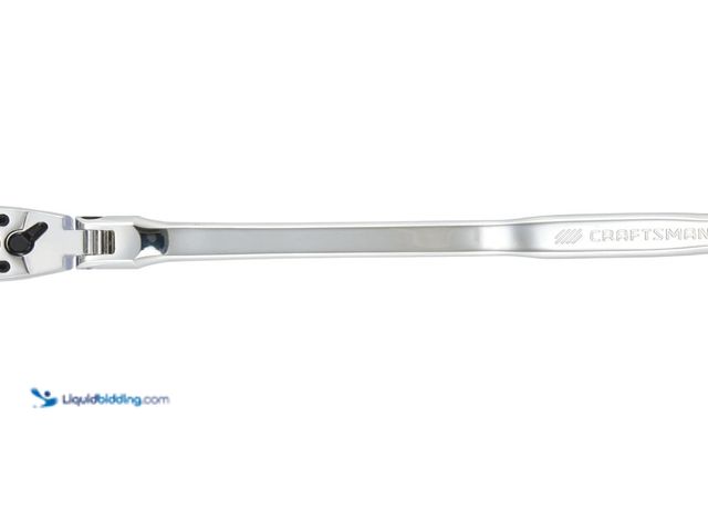 Lot 49-3471581 - CRAFTSMAN Ratchet, Bent-Handle Flex-Head, 3/8 Inch Drive, Model# B0BHKH7YRQ, Unused.  Ref#LBRelist