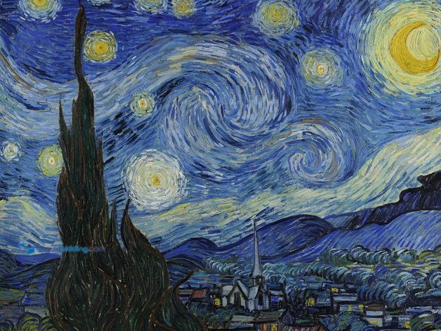 Lot 49-5486917 - Van Gogh Painting Starry Night Canvas Wall Décor Item is unused    24 x 18