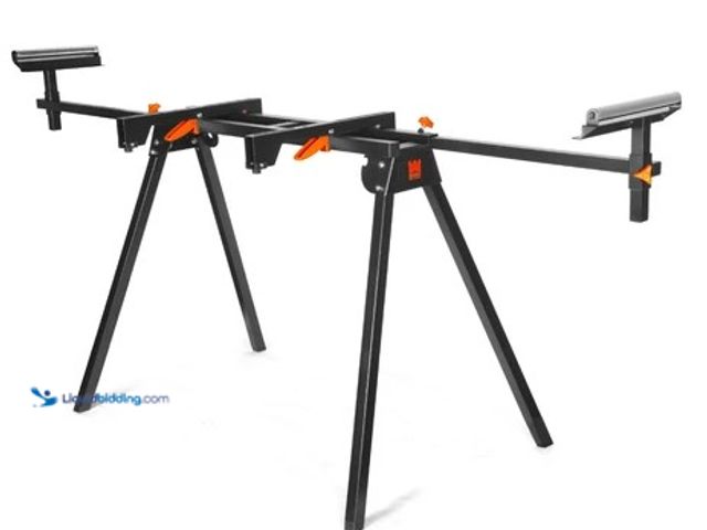 Lot 49-2004589 - WEN Universal Collapsible Miter Saw Stand, 350-Pound Capacity, Model #MSA200, Slightly used, Scuffs/...