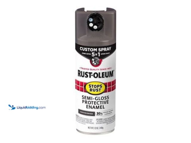 Lot 49-1627378 - Lot of (6) RUST-OLEUM Stops Rust Custom Spray 5-in-1 Spray Paint, Semi-Gloss Anodized Bronze, 12 Oz....