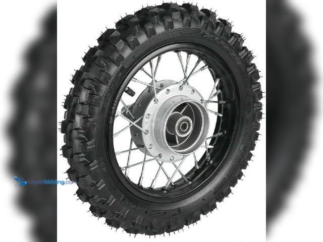 2.50-10 Rear Wheel & Tire Assembly – Drum Brake – Fits 50cc-70cc Dirt Bikes