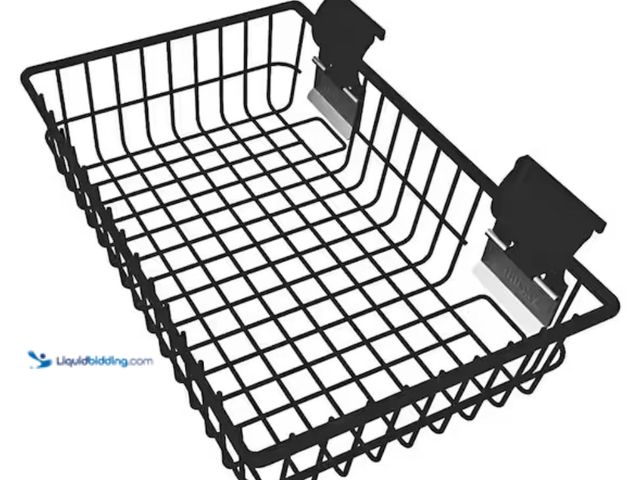 Lot 49-2001077 - Husky 15 in. Basket for Garage Slat Wall and Track Systems, Model # 90246HWSB, Unused.   Ref#SB0601
