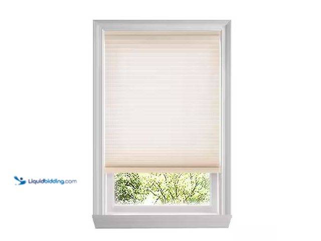 Lot 49-5573350 - Home Decorators Collection
Parchment Cordless Light Filtering Cellular Shades for Windows - 27 in. ...