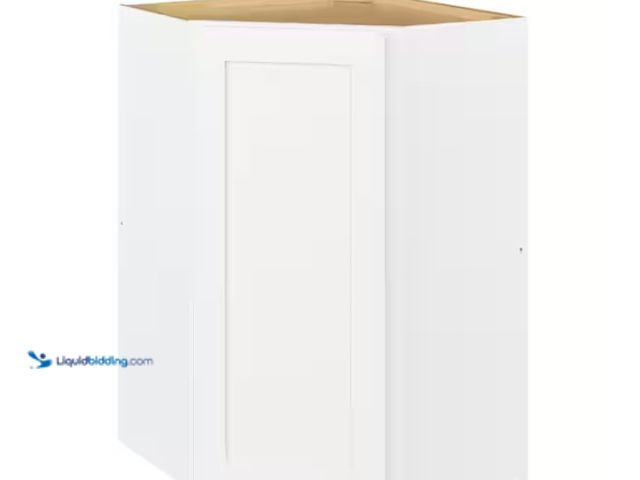 Lot 49-1570087 - Hampton Bay Avondale 24 in. W x 24 in. D x 36 in. H Ready to Assemble Plywood Shaker Diagonal Corner...