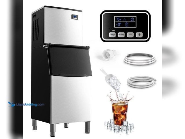 Lot 49-5413938 - SIMZLIFE
23 in. 400 lb./24H Commercial Freestanding Ice Maker in Silver, Stainless Steel, with 250 ...