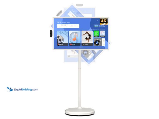 Lot 49-1524334 - ApoloSign 32 inch UHD 4K Smart Portable TV Gen2, 16G +256G Storage, Android 14 OS, Rolling TV on Whe...