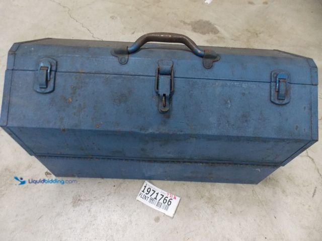 Lot 49-1971766 - 1 Not Visible NV Tool Box With Assorted Hand Tools Tool Box With Assorted Hand Tools, Box Is In Roug...