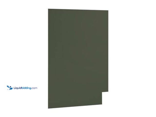Lot 49-5559218 - Hampton Bay Avondale 24 in. W x 34.5 in. H Base Cabinet Flush End Panel in Fern Green. Model # BFEP2...