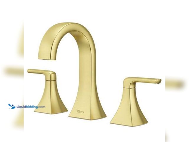 Lot 49-5572231 - Pfister Bruxie 8 in. Adjustable Widespread Double Handle Bathroom Faucet with Drain Kit Included in ...