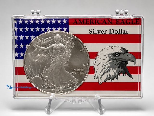 Lot 49-910557 - 1994 American Silver Eagle $1 bullion coin featuring Adolph A. Weinman’s iconic Walking Liberty desi...