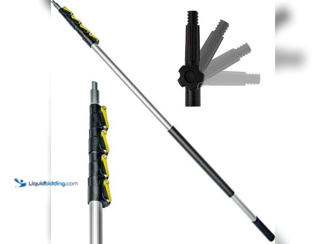 Lot 49-5463695 - DOCA Telescoping Pole 6-24 Ft - Extension Pole for Cleaning, Feather Duster, Window Washing Kit, Pai...