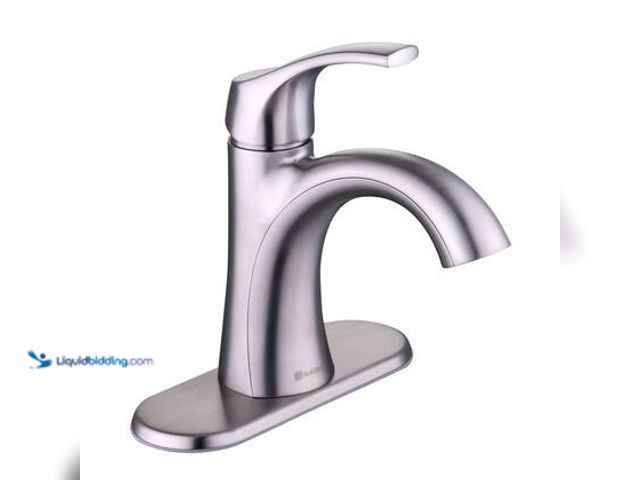 Lot 49-5539754 - Glacier Bay Arnette Single Handle Single Hole Bathroom Faucet in Brushed Nickel. Model # HD67958W-64...