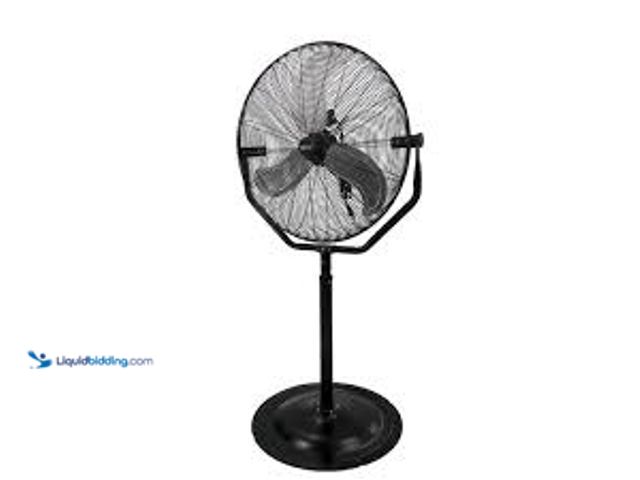 Lot 49-5448769 - Commercial Electric 30 in. 3-Speeds High Velocity Tilting Pedestal Fan with Adjustable Height in Bla...
