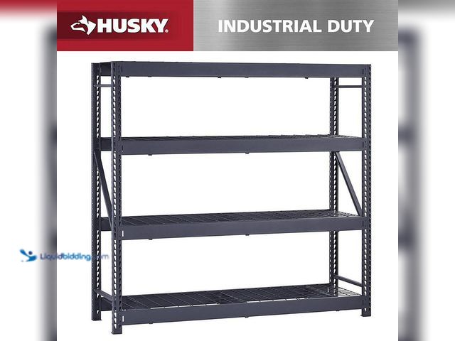 Lot 49-5433546 - Husky
77 in. W x 72 in. H x 24 in. D Black 4-Shelf Metal Shelving Unit. Item is Unused