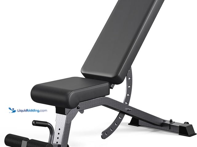 Lot 49-3513567 - 12x4x4 Adjustable Weight Bench, 1200LB Heavy Duty Workout Bench for Home Gym, Commercial Incline-Fla...