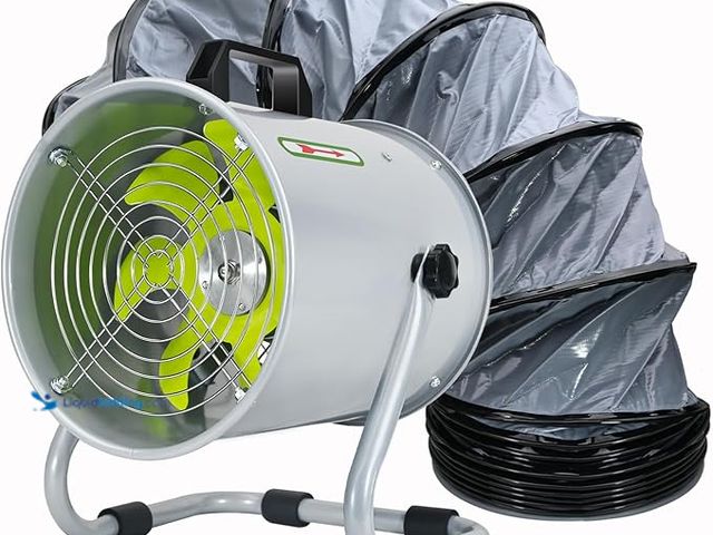 Lot 49-1578009 - Bghdas Utility Blower, Ventilation Fan 8 Inch, Exhaust Fan with 16.4FT Duct Hose, 2800RPM High Speed...