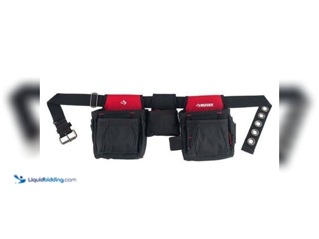 Lot 49-3565657 - Husky Handyman 2-Bag Work Tool Belt. Model # HD00168. Unused