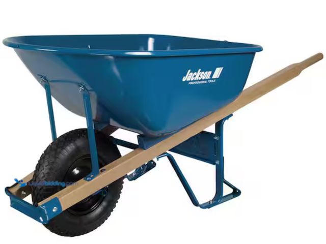 Lot 49-2000144 - PARTS ONLY - For Jackson 6 cu. ft. Heavy-Duty Steel Wheelbarrow, Model # M6KBUT12, Unused, Missing s...