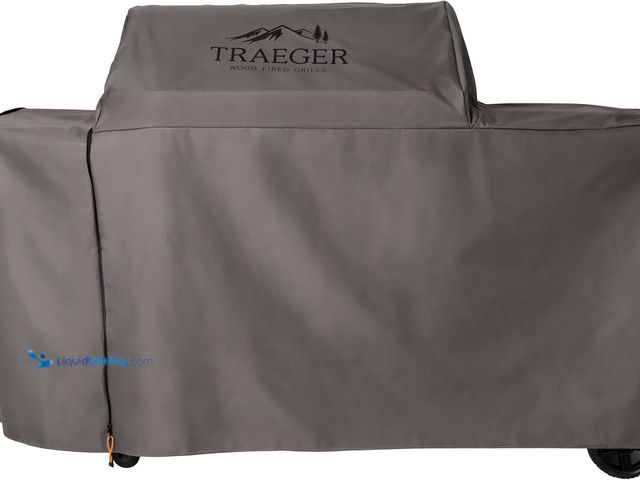 Lot 49-5413293 - Traeger Grills BAC776 Full-Length All Weather Grill Cover Accessory - Woodridge Pro and Woodridge El...