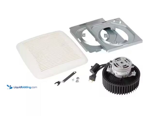 Lot 49-5573446 - Broan-NuTone
QuicKit 60 CFM 3.0 Sones Bathroom Replacement Motor and Grille/Cover, Unused