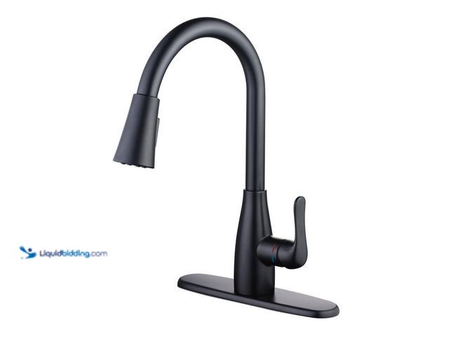 Lot 49-3527290 - Glacier Bay
McKenna Single-Handle Pull-Down Sprayer Kitchen Faucet in Matte Black with TurboSpray a...
