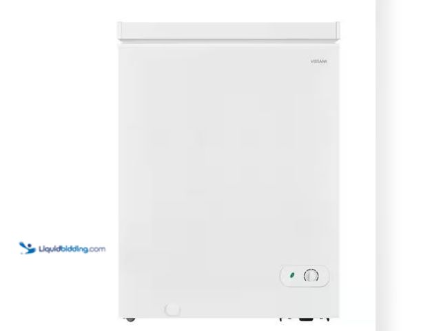 Lot 49-5538700 - Vissani
5.0 cu. ft. Manual Defrost Chest Freezer with LED Light in White, Garage Ready. Model # HMC...
