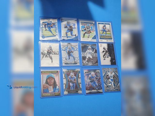 Lot 49-1817839 - 12- COLLECTIBLE JAHMYR GIBBS NFL FOOTBALL CARDS. INCLUDES ROOKIES INSERTS AND BASE CARDS. ALL CARDS ...